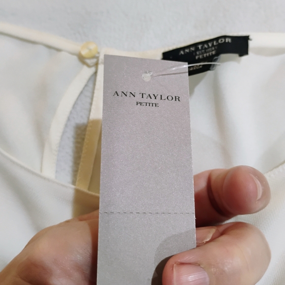 Ann Taylor Black and Cream Lace Tank Top - Picture 5 of 13